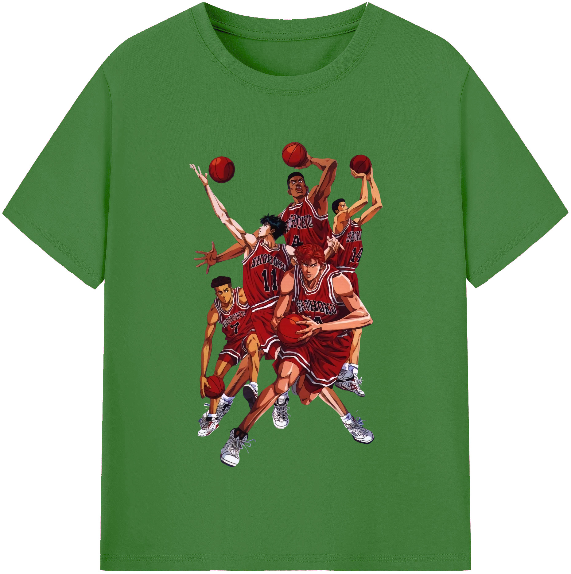 （画像用） SLAM DUNK／スラムダンク レディースカジュアルプリントTシャツ（綿100％）